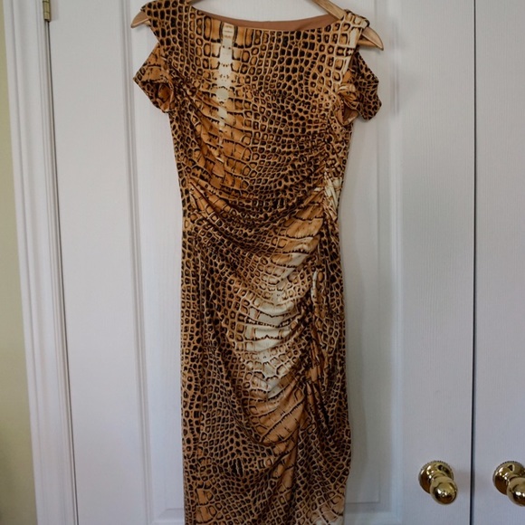 Animal print ruched dress - Picture 6 of 12